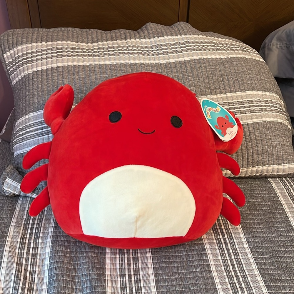 12” Squishmallows Carlos Red Crab Plush